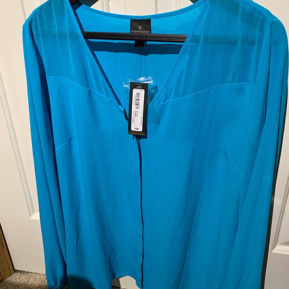 Women’s Worthington Top, Button Up, XL, NWT